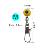 Fishing Float Connector with Snap Sea Fishing Bead Fishing Sinker Connector Fishing Swivel  Fishing Float Accessory