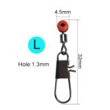 Fishing Float Connector with Snap Sea Fishing Bead Fishing Sinker Connector Fishing Swivel  Fishing Float Accessory