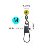 Fishing Float Connector with Snap Sea Fishing Bead Fishing Sinker Connector Fishing Swivel  Fishing Float Accessory