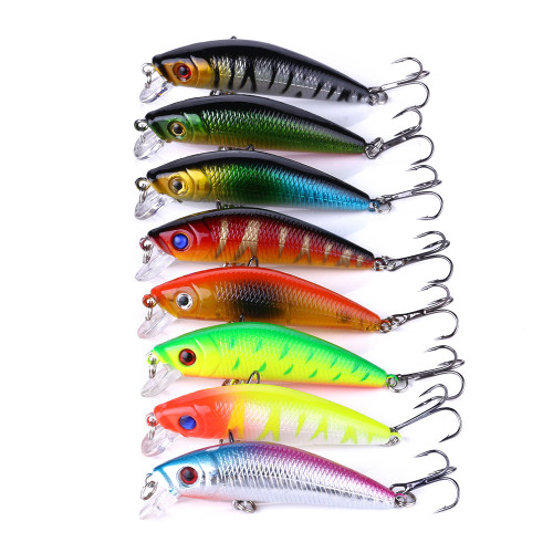 Floating Minnow Fishing Lure 7cm 8.1g Jrekbait Crankbait Plastic Hard Bait Wobblers Carp Fishing Tackle
