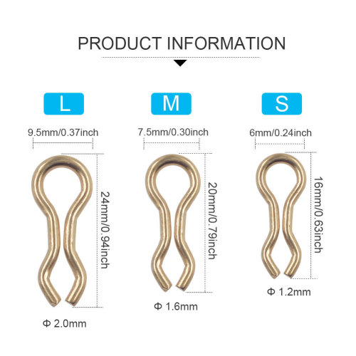 Fishing sinker Eyelets splay rings for fishing weight Eyelets sinker Connector,Wire diameter 1.2 mm to 2.0 mm