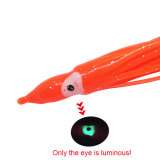 Fishing Squid Skirts Octopus Lures, Glow Soft Plastic Fishing Bait Trolling Lure Saltwater for Bass Salmon Trout