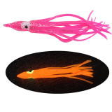 Fishing Squid Skirts Octopus Lures, Glow Soft Plastic Fishing Bait Trolling Lure Saltwater for Bass Salmon Trout