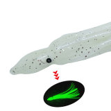 Fishing Squid Skirts Octopus Lures, Glow Soft Plastic Fishing Bait Trolling Lure Saltwater for Bass Salmon Trout