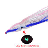 Fishing Squid Skirts Octopus Lures, Glow Soft Plastic Fishing Bait Trolling Lure Saltwater for Bass Salmon Trout