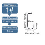 90-Degree Jig Hooks Fishing Aberdeen Long Shank Hook Jig Maker for Freshwater Saltwater Fly Tying