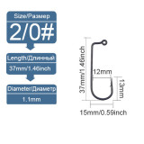 90-Degree Jig Hooks Fishing Aberdeen Long Shank Hook Jig Maker for Freshwater Saltwater Fly Tying