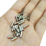 Brass Fishing Line Crimp Fishing Wire Sleeve Freshwather FishHooks Fishing Lure Clips Connector