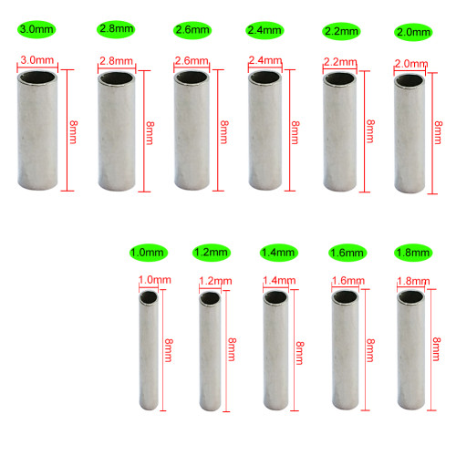 Brass Fishing Line Crimp Fishing Wire Sleeve Freshwather FishHooks Fishing Lure Clips Connector