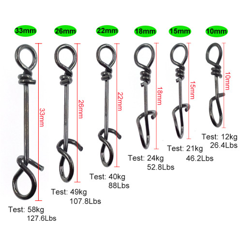Fishing Fastlink Snap ClipS Stainless Steel Fishing Lure Connector Quickly Change Fishing Lures Clip