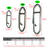 Fishing Power Clips Snap Stainless Steel Snap Clips Fishing Lure Connector FastLink Fishing Tackle