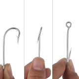 Crappie Panfish Fishing Hooks Aberdeen Hooks Long Shank Light Wire for Sunfish Small Bass Trout Freshwater
