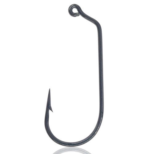 60°Jig Hook 1#-8/0# High Carbon Steel Jighead Hook Ringed Eye Single Worm Hook Fishhook inline Fishing Hooks