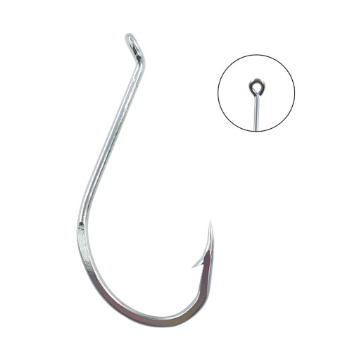 Offset Fishing Hooks Stainless Steel Saltwater Freshwater Bass Trout Fishing Single Hook FishHook