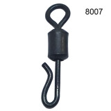 Carp Fishing Swivels Rolling Quick Change Swivels Matte Black Carp Fishing Tackle Capr Fishing Connector Q-Shaped Snap