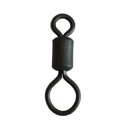 Matte Black Carp Fishing Rolling Swivels Quick Change Swivels Carp Fishing Tackle Capr Fishing Connector