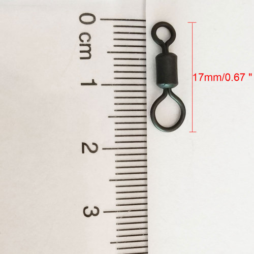 Matte Black Carp Fishing Rolling Swivels Quick Change Swivels Carp Fishing Tackle Capr Fishing Connector