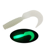 Curly-Tail Swim-Bait Fishing Lure Single Tail Grub Soft Plastic Fishing Angling Swimbait Lures with Tail-Curling Action