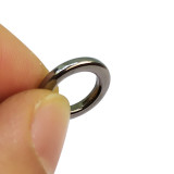 High Strength Solid Ring Fishing Lure Connector Fishing Rings Kit Line Saltwater Solid Ring Fishing Freshwater Loop