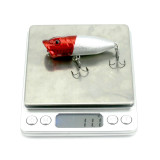 Popper Lure 6.5CM 11G fishing bait 6# high carbon steel hook hard bait plastic lure carp fishing tackle