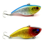 Winter VIB Fishing Lures 18g/0.635oz 7.5cm/2.95in VIBE Bait With Lead Inside Lead Fish Ice Fishing Tackle