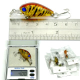 4g/4.5cm Crankbaits Lure Fishing Hard Baits Swimbaits Boat Ocean Topwater Lures Kit Fishing Tackle For Trout Bass Perch Fishing Lures