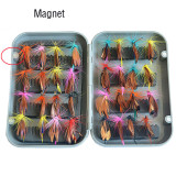 32 pieces/set Fly Fishing Bait Artificial Butterfly Dry Fly Flies Hooks Durable Fishing Accessories Fly Bionic Hook Wing Lure