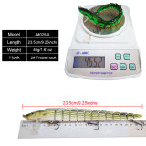 Fishing Jointed Minnow Lures,with High Carbon Steel Anchor Hook, Lifelike Multi Jointed Artificial Swimbait