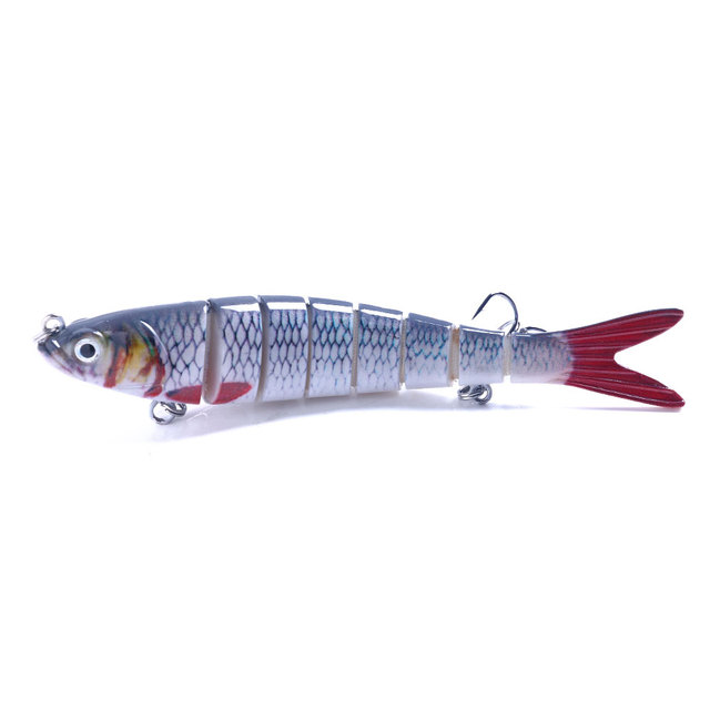 a szcxtop multi jointed fishing lures 7 segments Multi Jointed Swimbait Minnow Fishing Lures 27g trout swimbait Sea fishing  lure Artificial Jerkbait