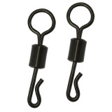 Extended Carp Fishing Q Shape Snap Matte Black Carp Fishing Accessories