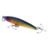 Wholesale Minnow fishng lures with 10# treble hooks 3D eyes artificial bait bass fishing bait carp fishing tackle ,5cm/1.96 3.3g/0.11oz