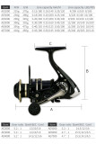 Fishing Spinning Reel , Gear Ratio 5.2:1 Metal Spool