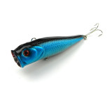 Top Water Fishing Lures Bass Hard Baits 3D Eyes Life-Like Swimbait Fishing Poppers for Freshwater Saltwater Fishing