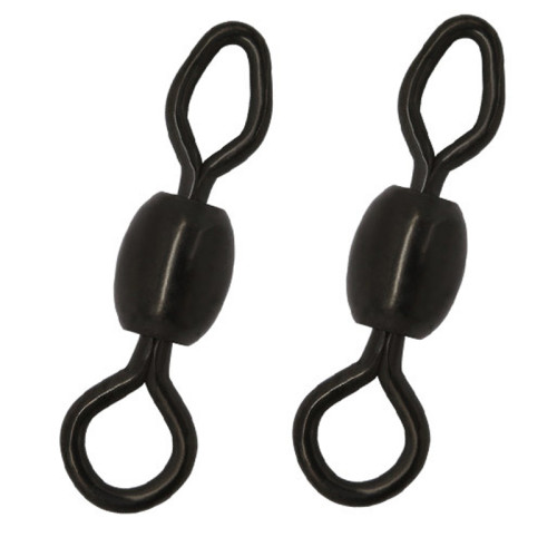 Matte Black Carp Fishing Crane Swivels , Carp Fishing Tackle