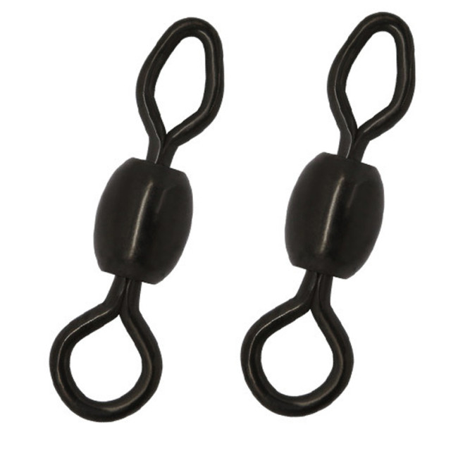 Matte Black Carp Fishing Crane Swivels , Carp Fishing Tackle
