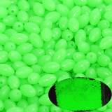 Hard Plastic Glow Oval Fishing Beads Eggs Fishing Stop Luminous Oval Stopper Night Fly Fishing Accessories pesca