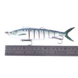 Jointed Minnow Bait 8segement Hard Plastic Fishing Lure 5colours 17.8cm-38g Artificial Fishing Set