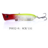 Popper Fishing Lures 3D Eyes Hard Plastic Baits for Saltwater Freshwater Fishing