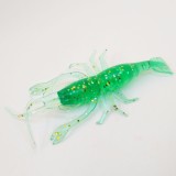 Soft Baits Shrimp 2.56 /0.12oz Soft Fishing Lure Shrimp Artificial Silicone Bait