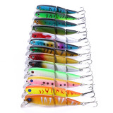Minnow Fishing Lure Artificial Bait Swim Bait Jointed Bait Hook Crankbait Wobbler Fishing Tackle
