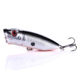 Popper Lure 6.5CM 11G fishing bait 6# high carbon steel hook hard bait plastic lure carp fishing tackle