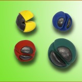 100pcs 0.5g 0.8g 1g 1.2g 1.5g Reusable Split Shot Lead Weight Rubber Coated Lead Sinker fishing weight