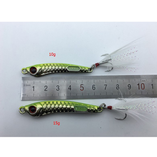 Submarine Jigging Lures 10g 15g Metal Fishing Lures Luminous Sound crankbait Bait Jig Fishing VIB Baits