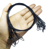 Fishing Wire Leader,50cm/19.7 70kg150LB Steel Leader Wire Saltwater Fishing Line