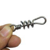 Swivels Fishing Connector Screwed Snap Swivel Hook Sea Fishing Tackle Stainless Steel