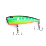 Laser Reflective Popper Fishing Lure 7cm 9g TopWater Vibration Hard Bait Poper Bait Crankbait Fish Lure