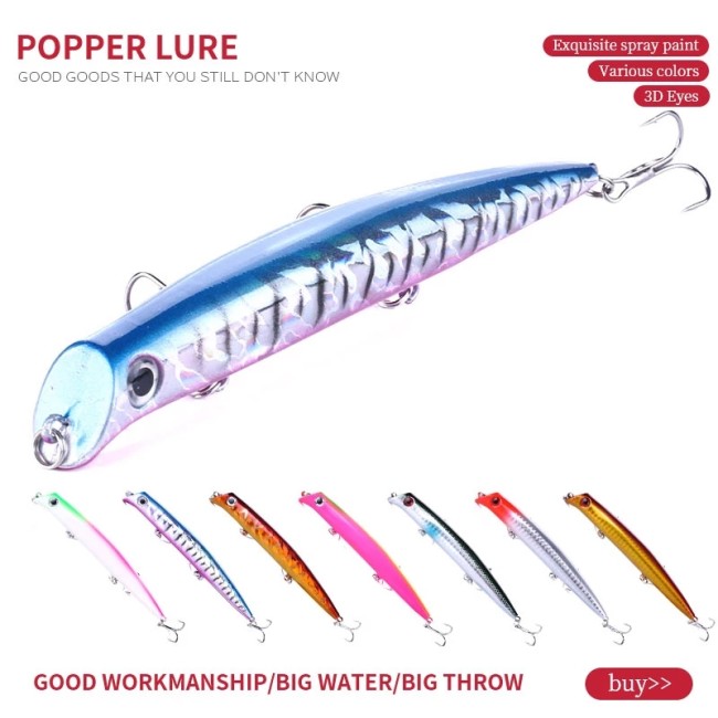 16g 12.6cm popper fishing lures wobbler hard bait topwater pesca fishing tackle