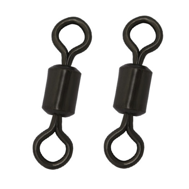 Matte Black Carp Fishing Rolling Swivels,Wholesale Fishing Tackle