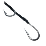 Fishing Assit Hook With Line, Twin Hooks, Stainless Steel Hook For Saltwater Fishing
