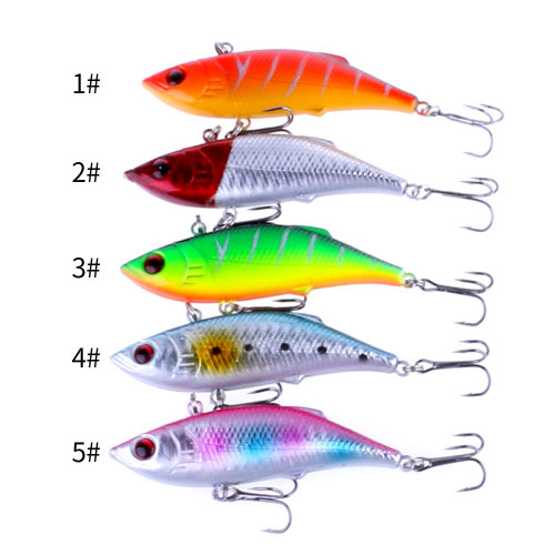 Fishing Lure 7.5cm 10g 3D Game VIB Bait Isca Pesca Tackle Artificiais Hard Bait 6# Hooks Vibrator Bass